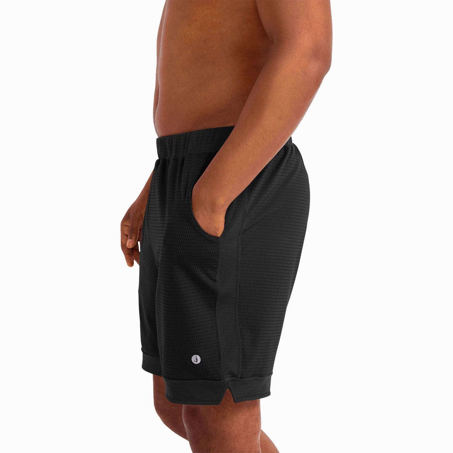 Black SoftStretch Basketball Shorts - Image 6