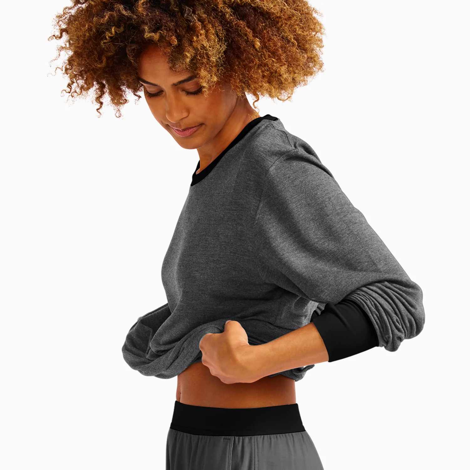 Gray/Black Long-Sleeve JamTee - Image 4