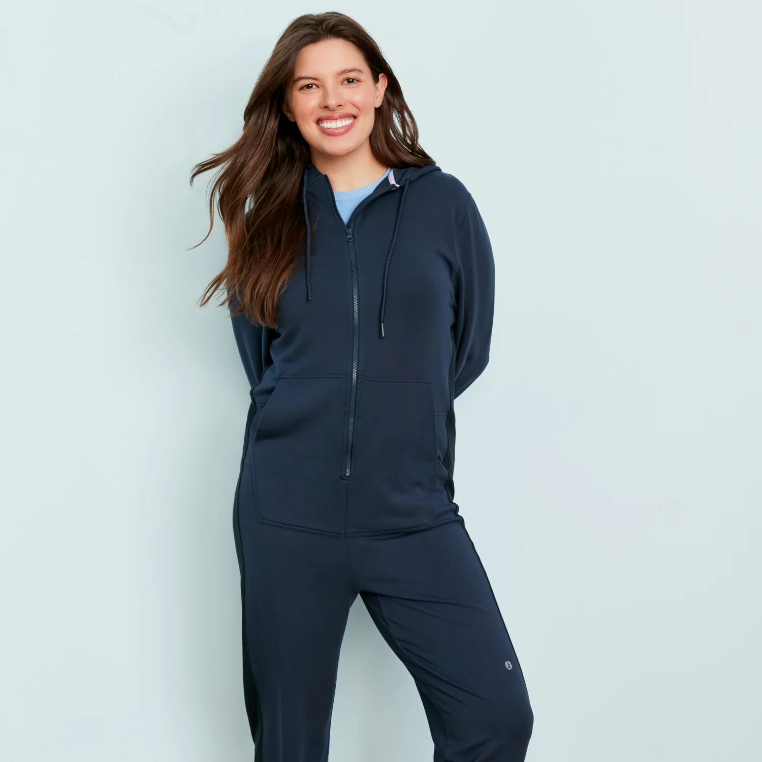 Navy/Black Flight Suit Onesie - Image 2