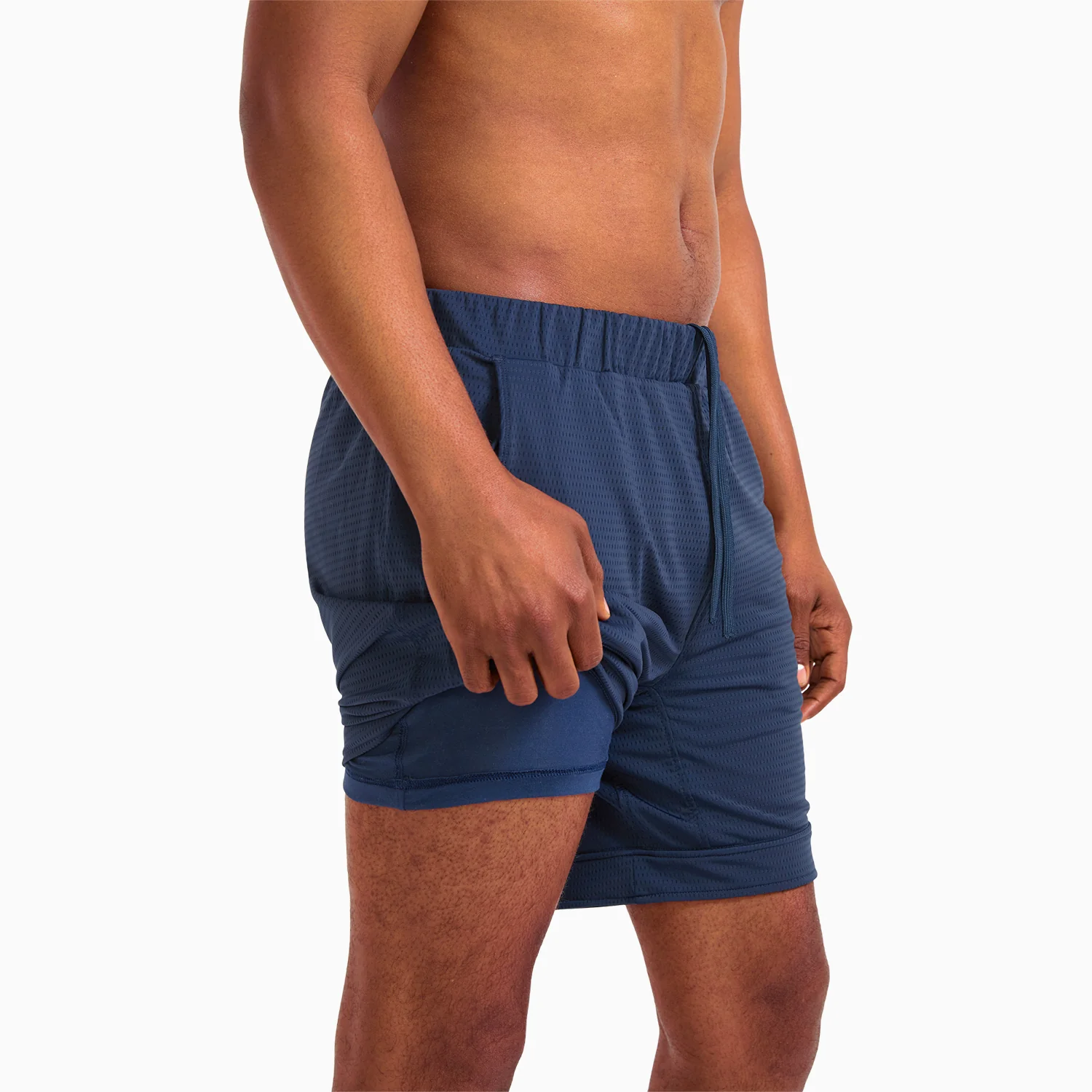 Navy SoftStretch Jambys Basketball Shorts - Image 5